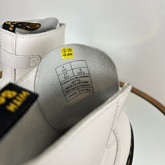 DR MARTENS Jetta Water Repellent Platform Bootie in White Size US 6 - Picture 9 of 9